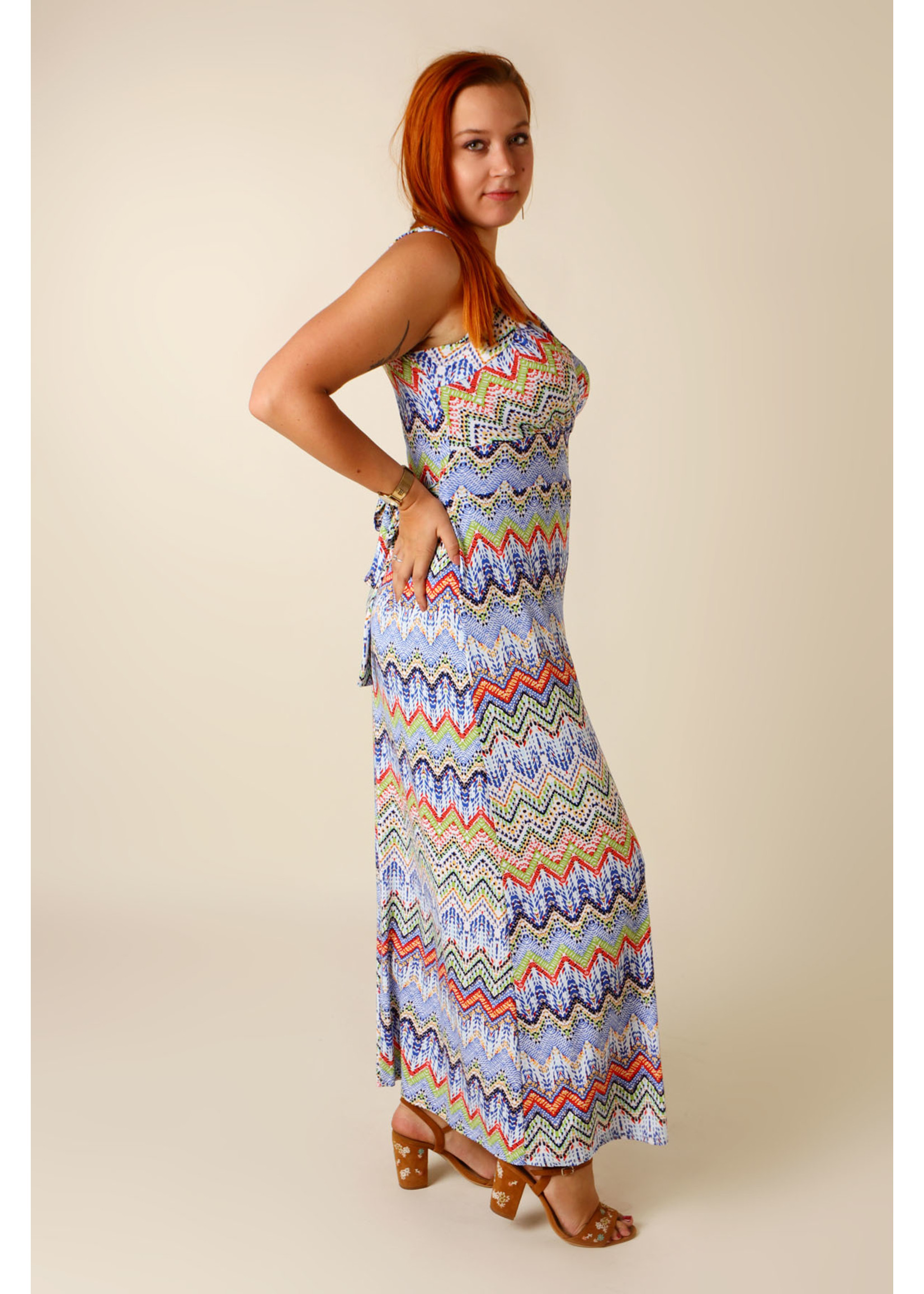 Kylie & Hailey K&H Missone Dress Long - BLUE