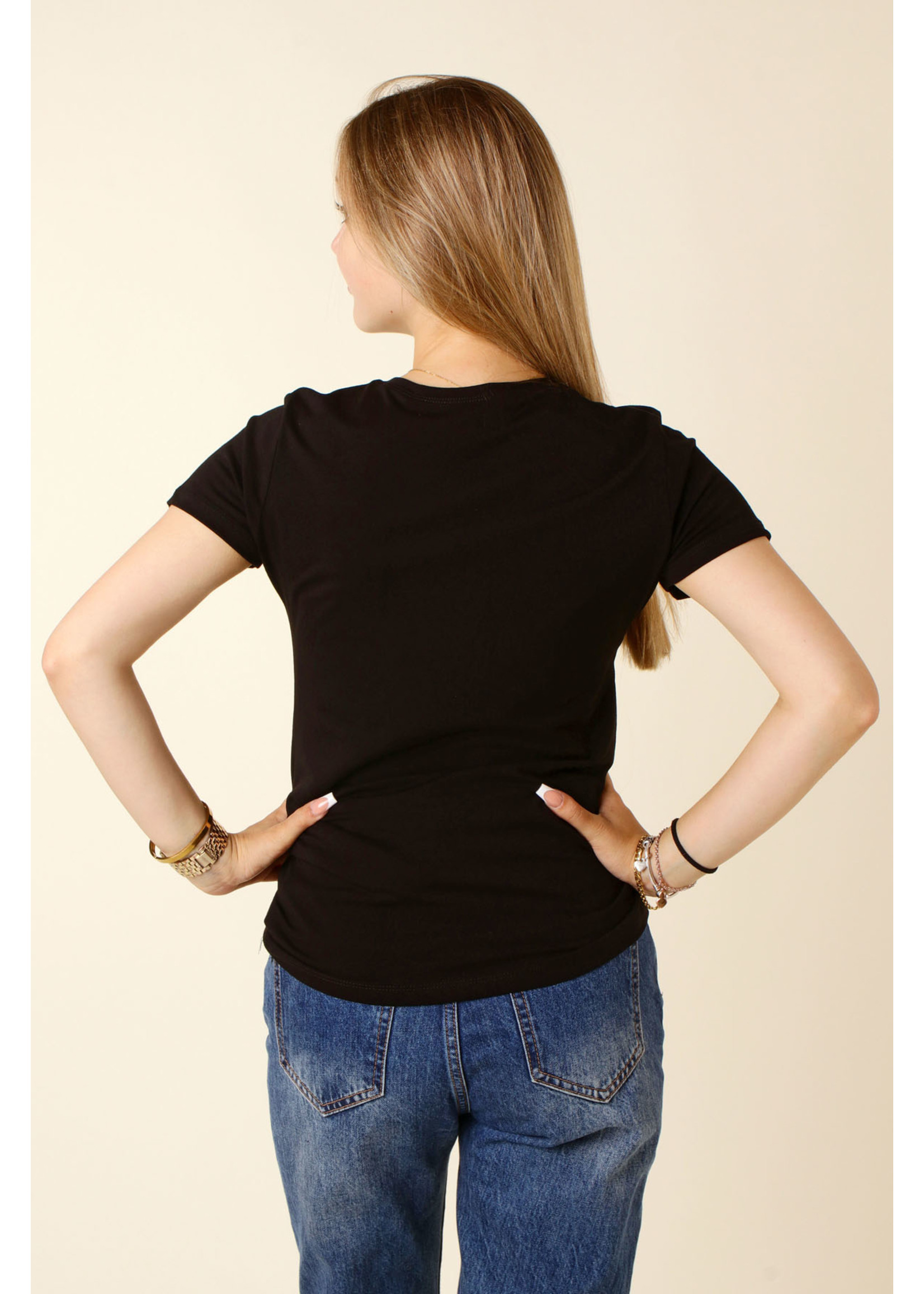 CC Fashion T-Shirt Good Energy - BLACK - 025