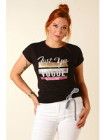 Emma & Alex T-Shirt Just Vogue - BLACK