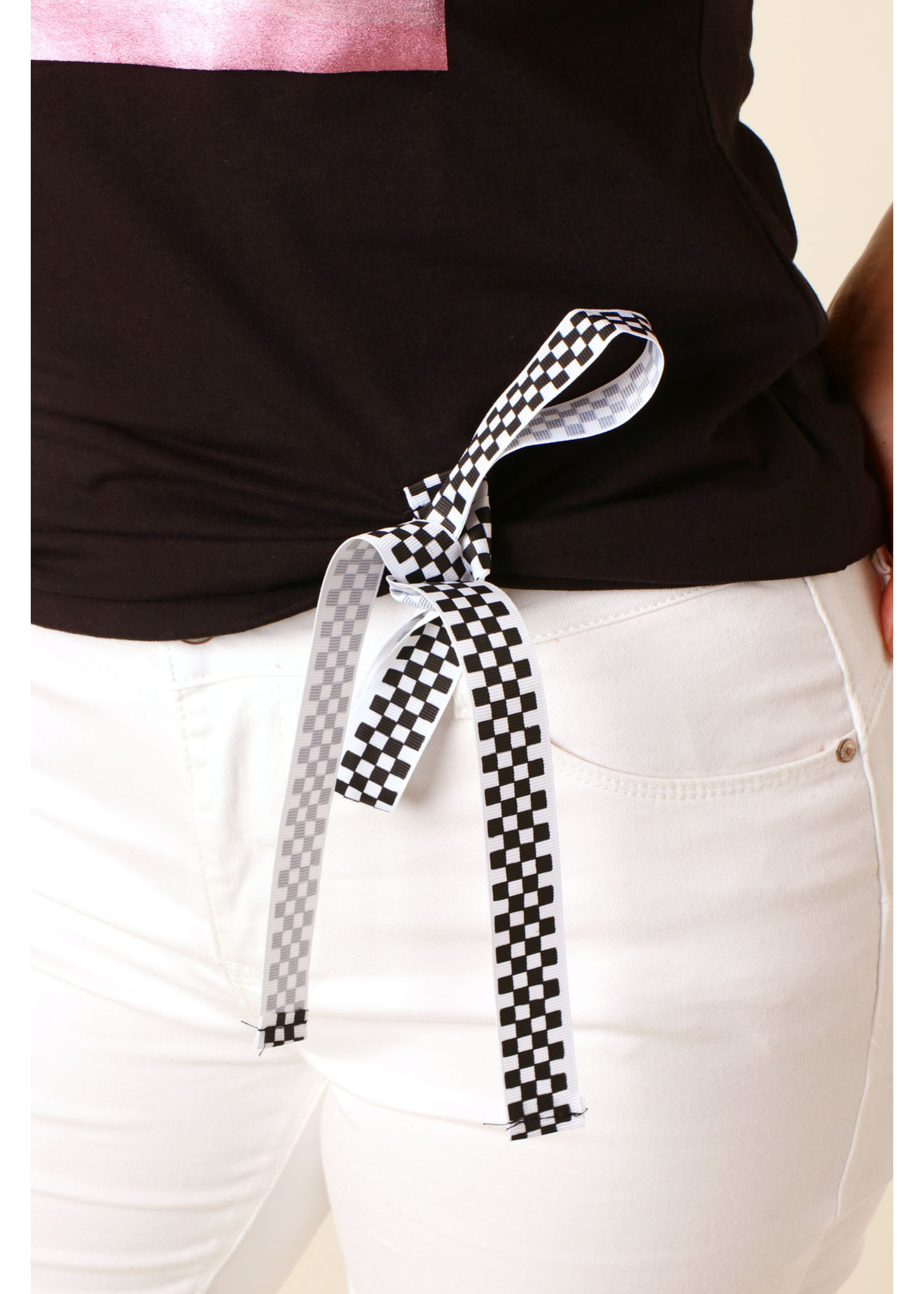 Emma & Alex T-Shirt Just Vogue - BLACK