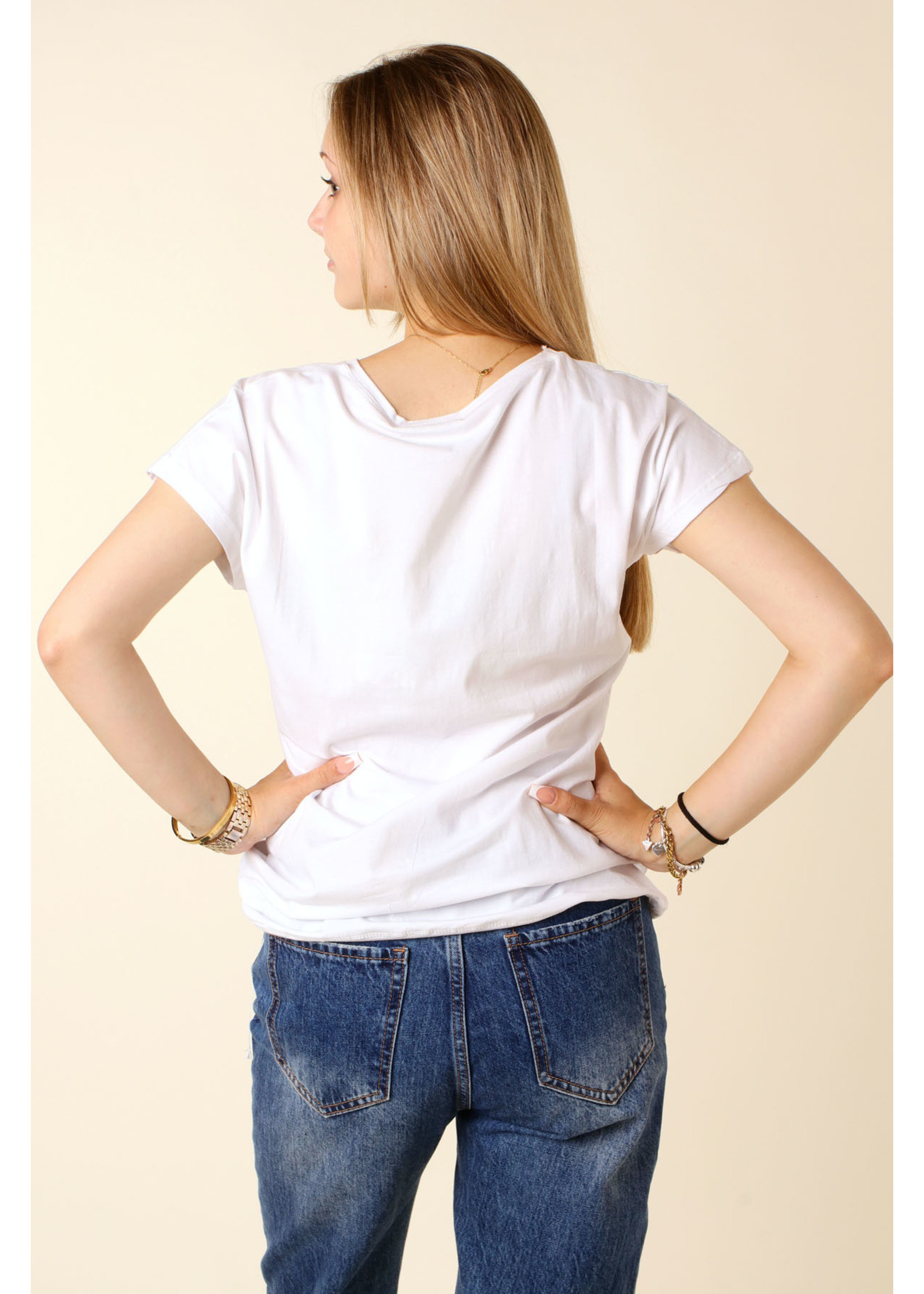 CC Fashion T-Shirt MERCI - WHITE