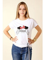 CC Fashion T-ShirtVogue Bow - White