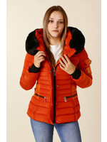 Wulux Jacket with Fur & Hood - ORANGE