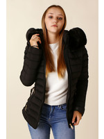 Wulux Jacket with Fur & Hood - BLACK