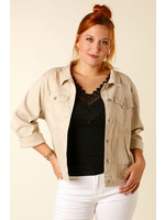 Meyla Melody Jeans JACKET - BEIGE