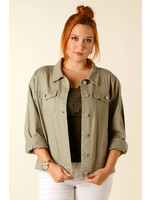 Meyla Melody Jeans JACKET - KHAKI