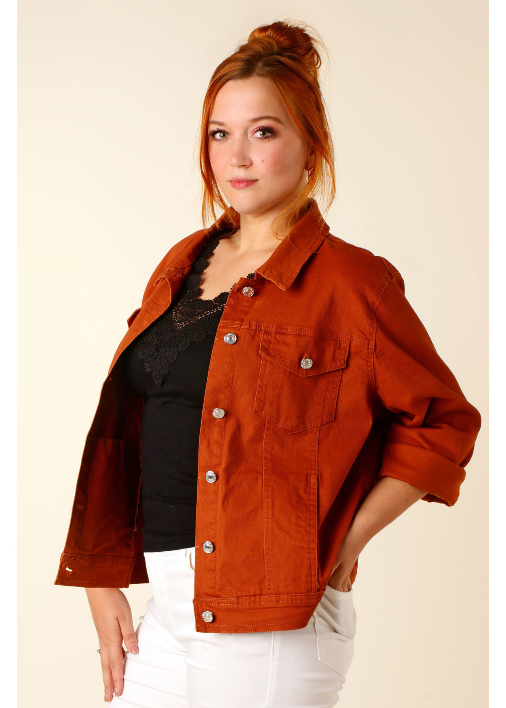 Meyla Melody Jeans JACKET - AUBURN