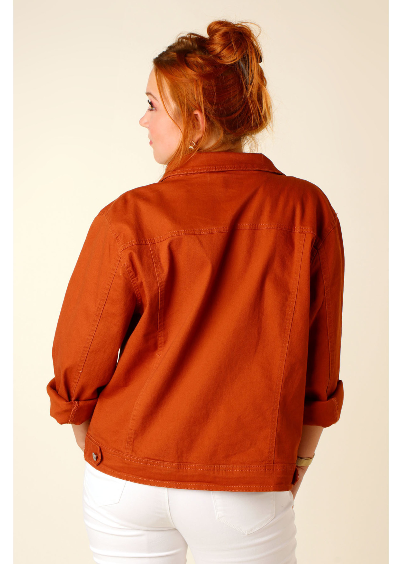 Meyla Melody Jeans JACKET - AUBURN