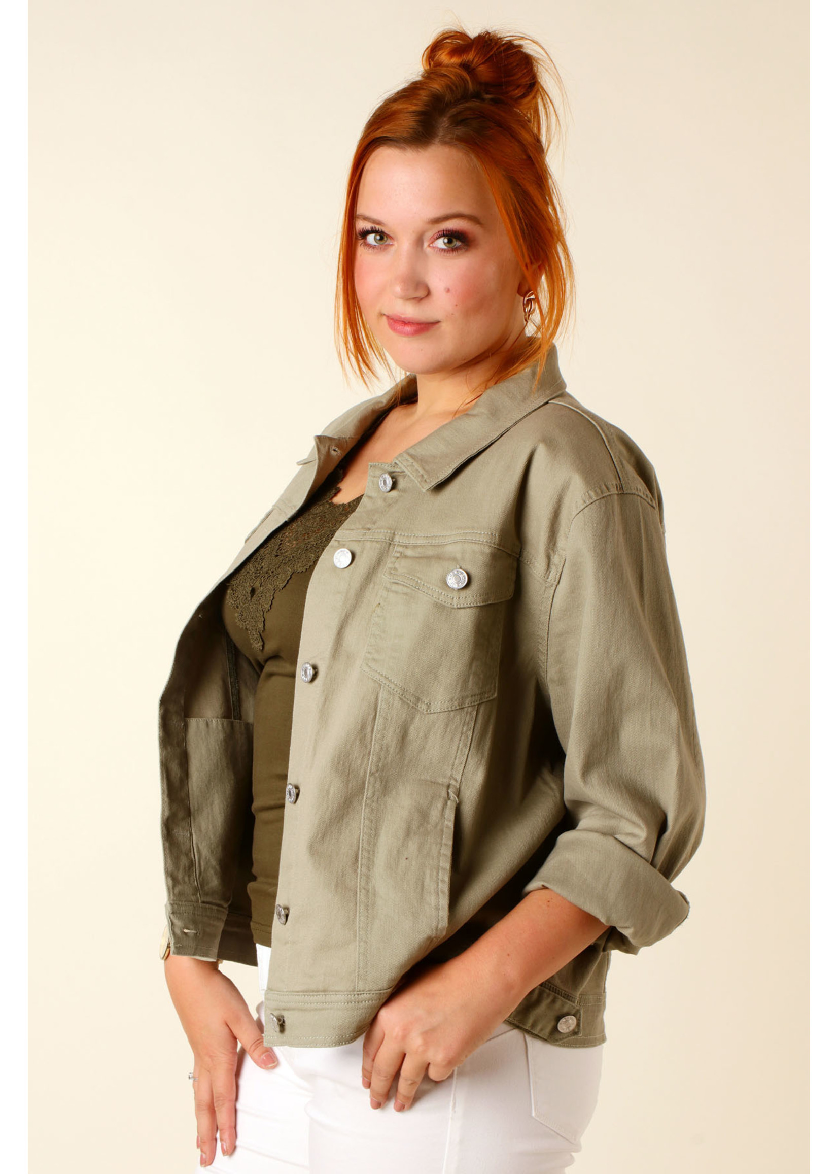 Meyla Melody Jeans JACKET - KHAKI