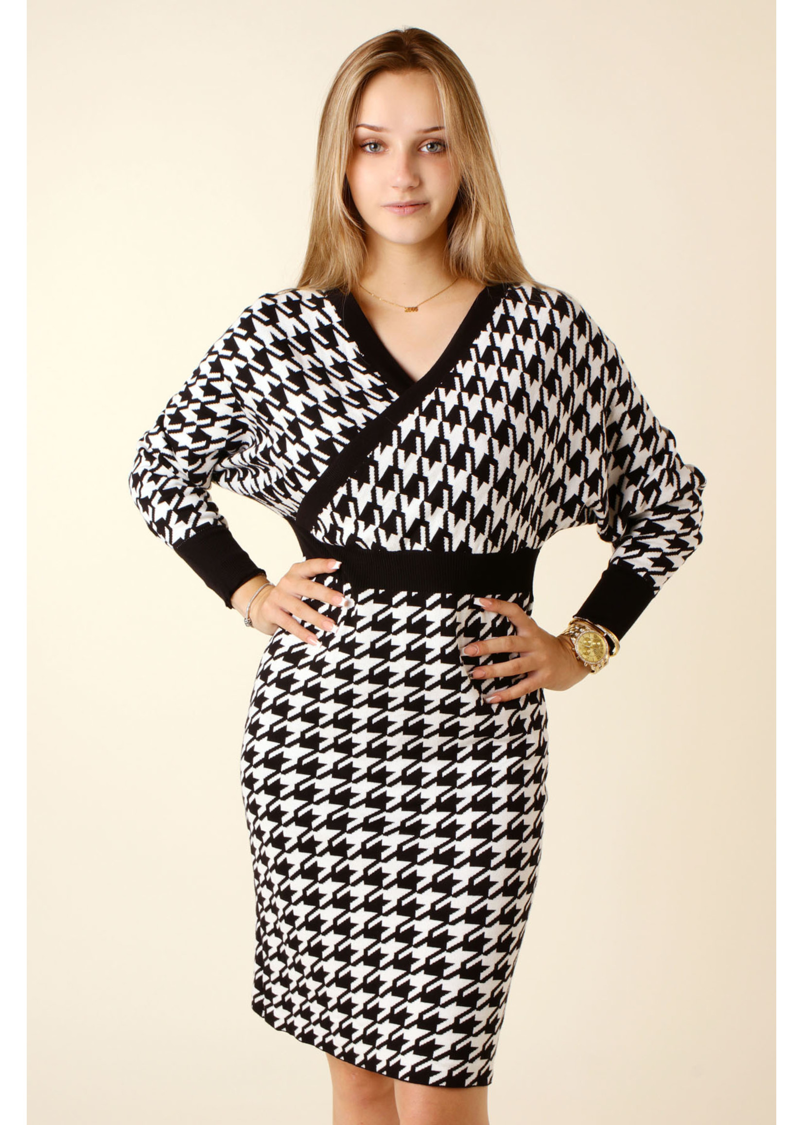 Giracoo Dress Pied de Poule - BLACK n WHITE