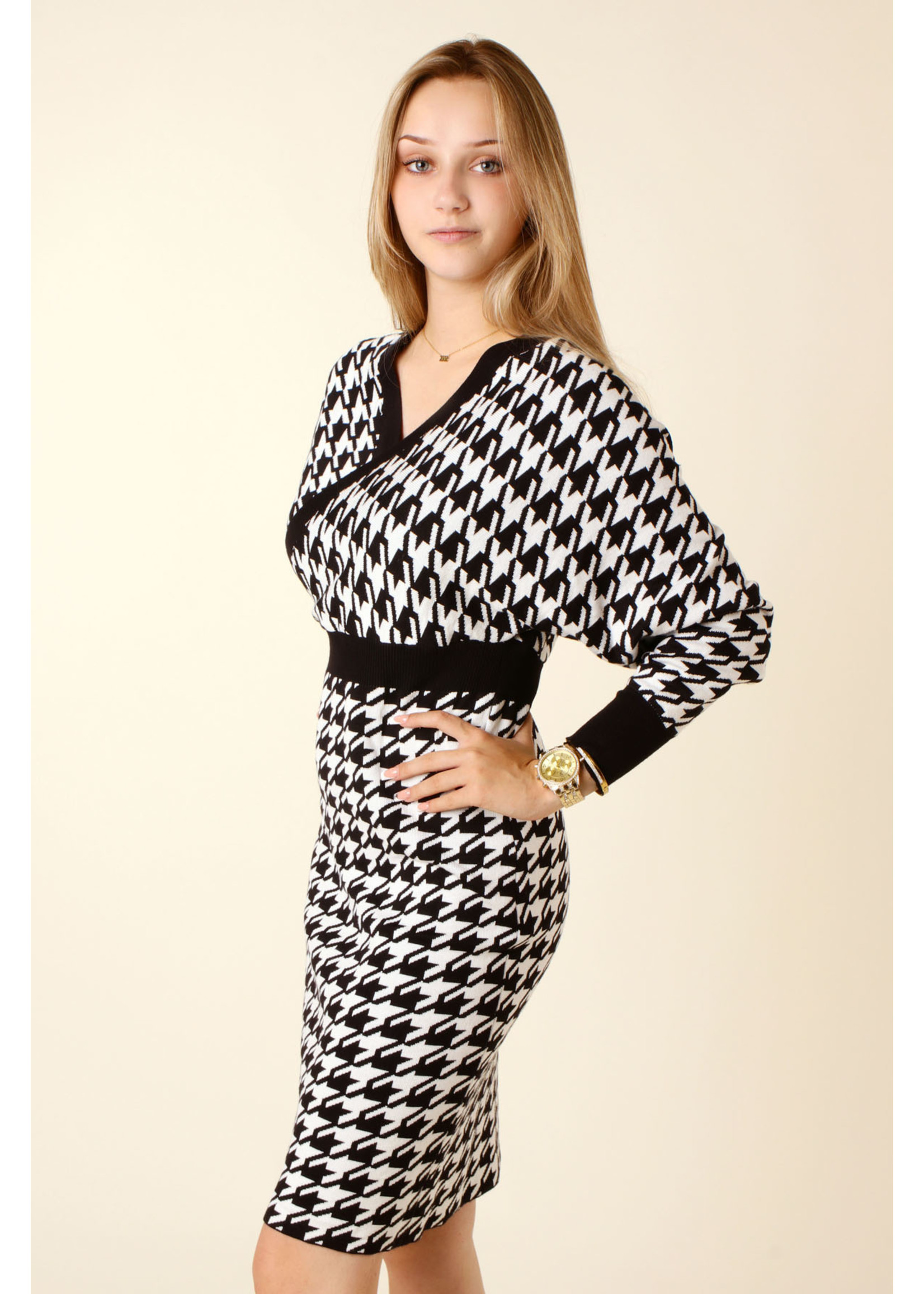 Giracoo Dress Pied de Poule - BLACK n WHITE