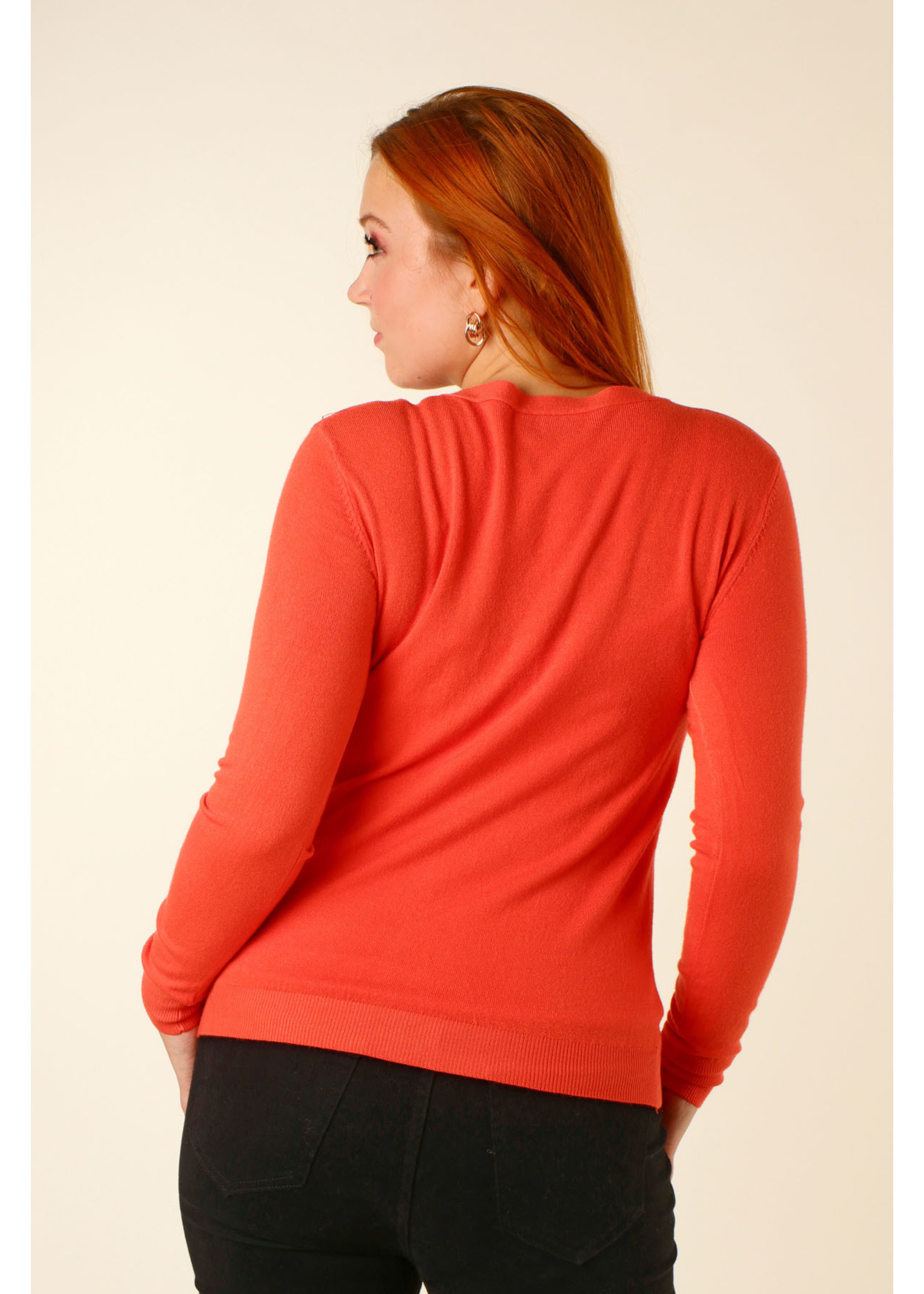 CC Fashion GILET V-Collar - ORANGE