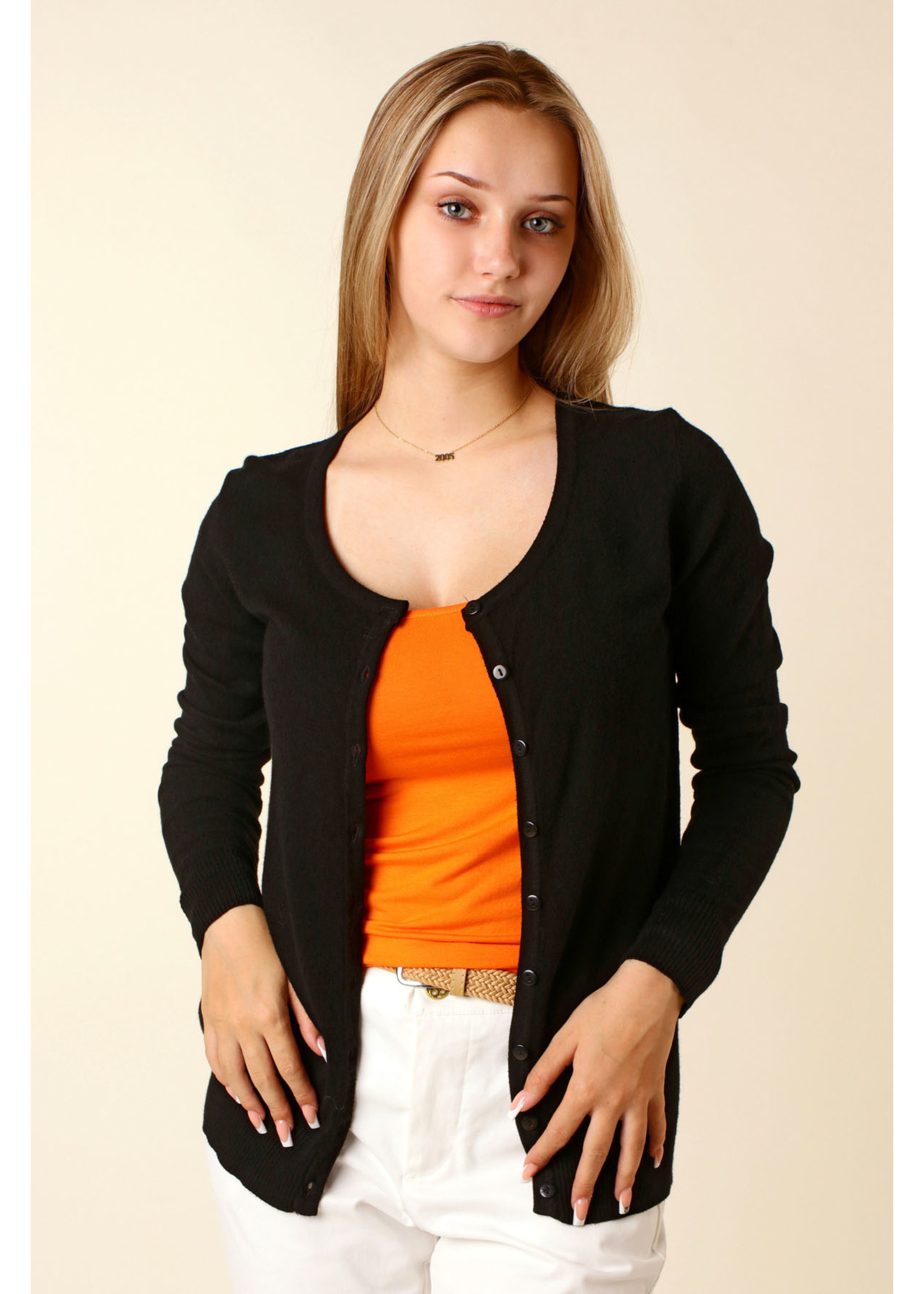 CC Fashion GILET O-Collar - BLACK