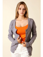 CC Fashion GILET O-Collar - GREY