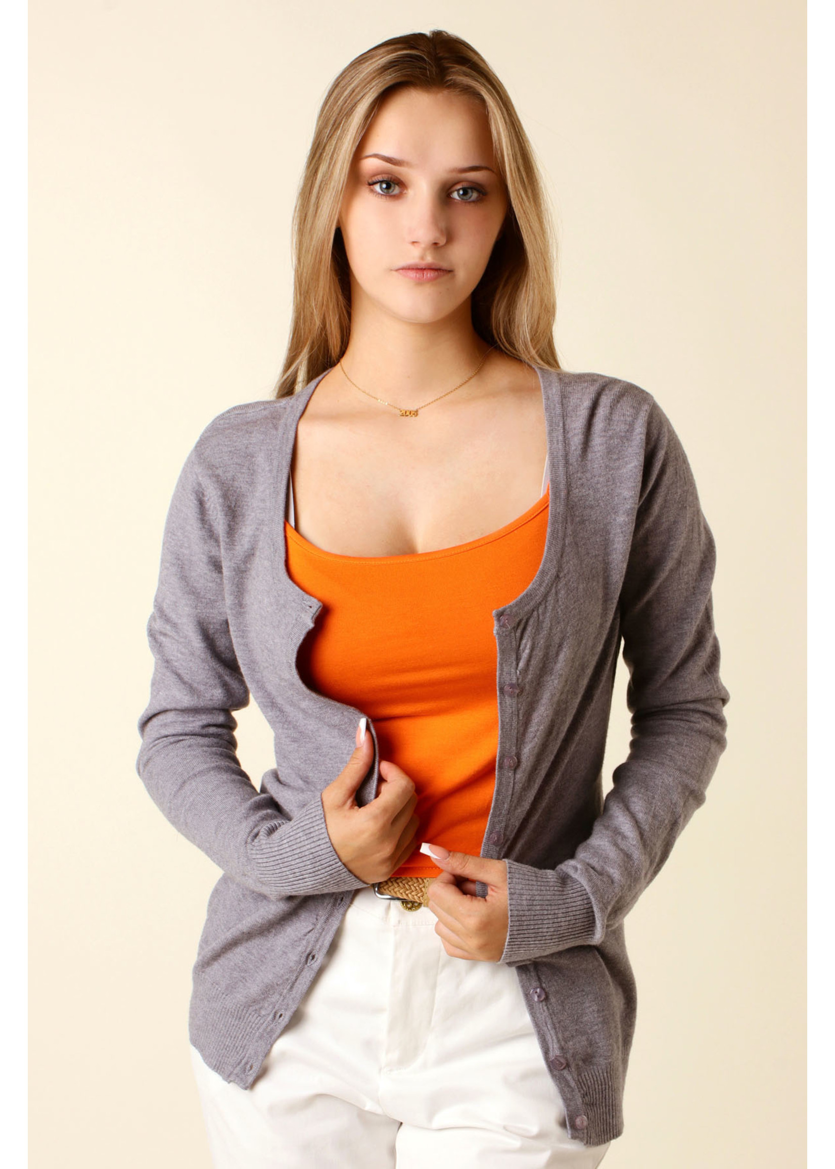 CC Fashion GILET O-Collar - GREY