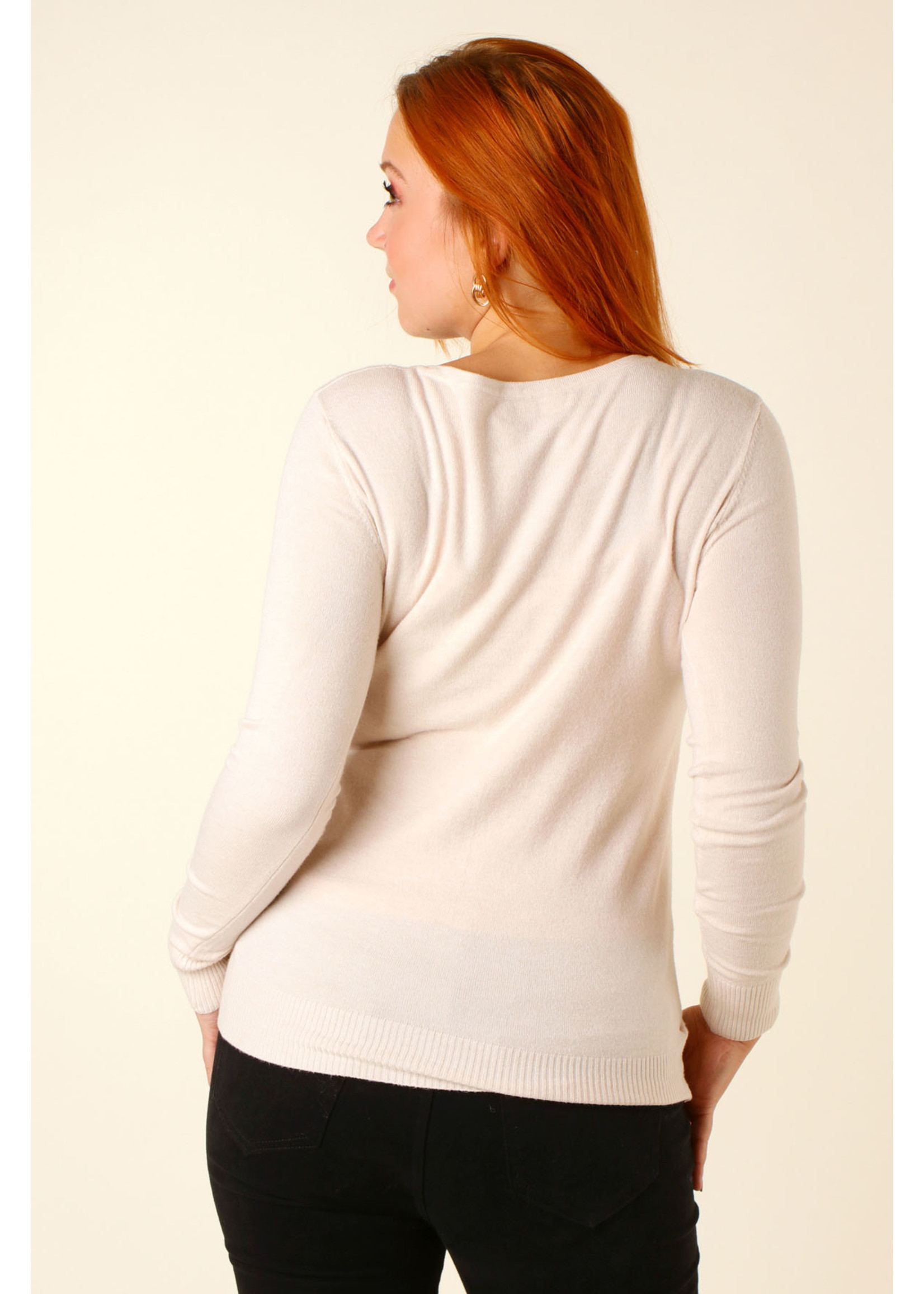 CC Fashion GILET O-Collar - BEIGE