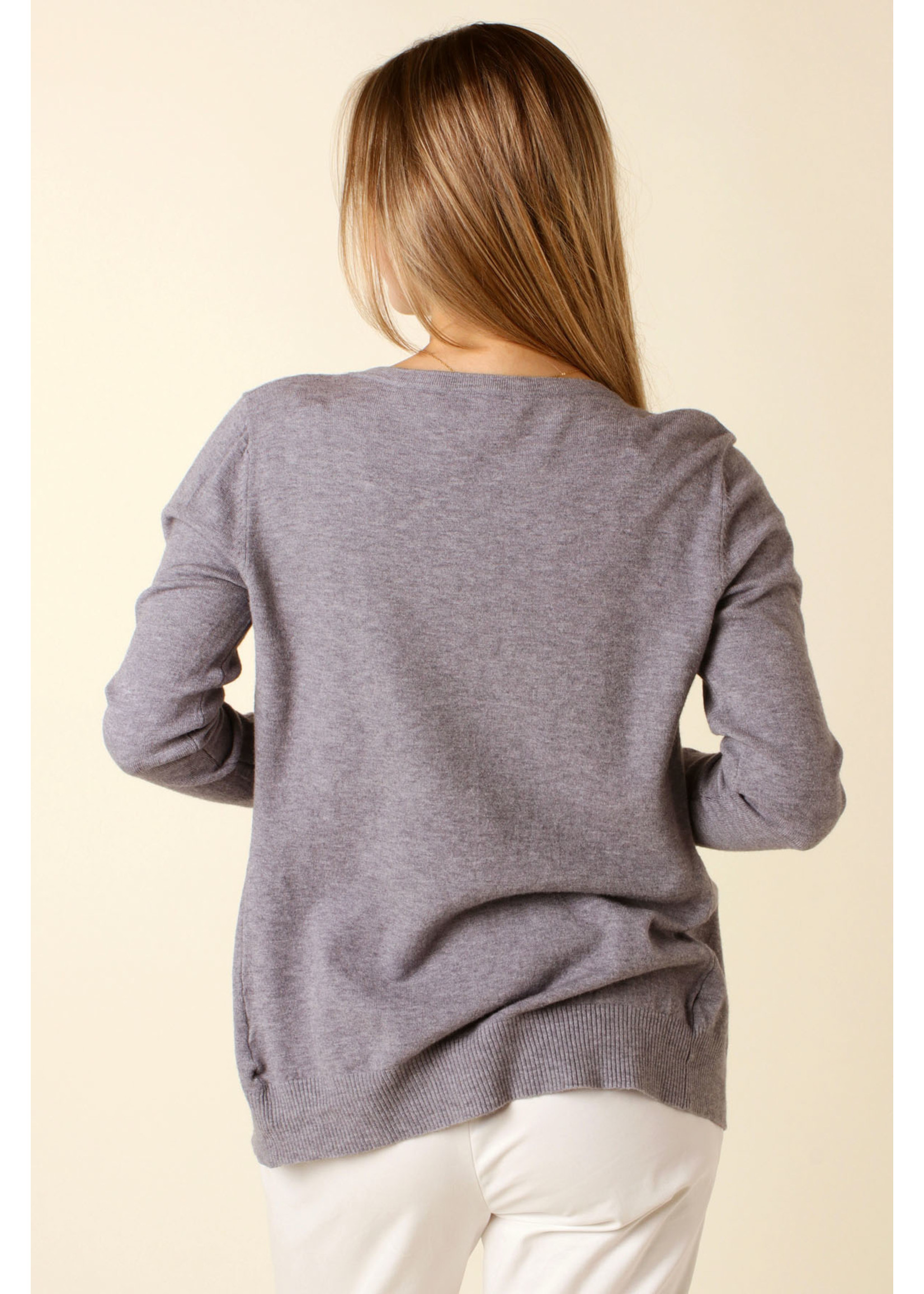 CC Fashion GILET O-Collar - GREY