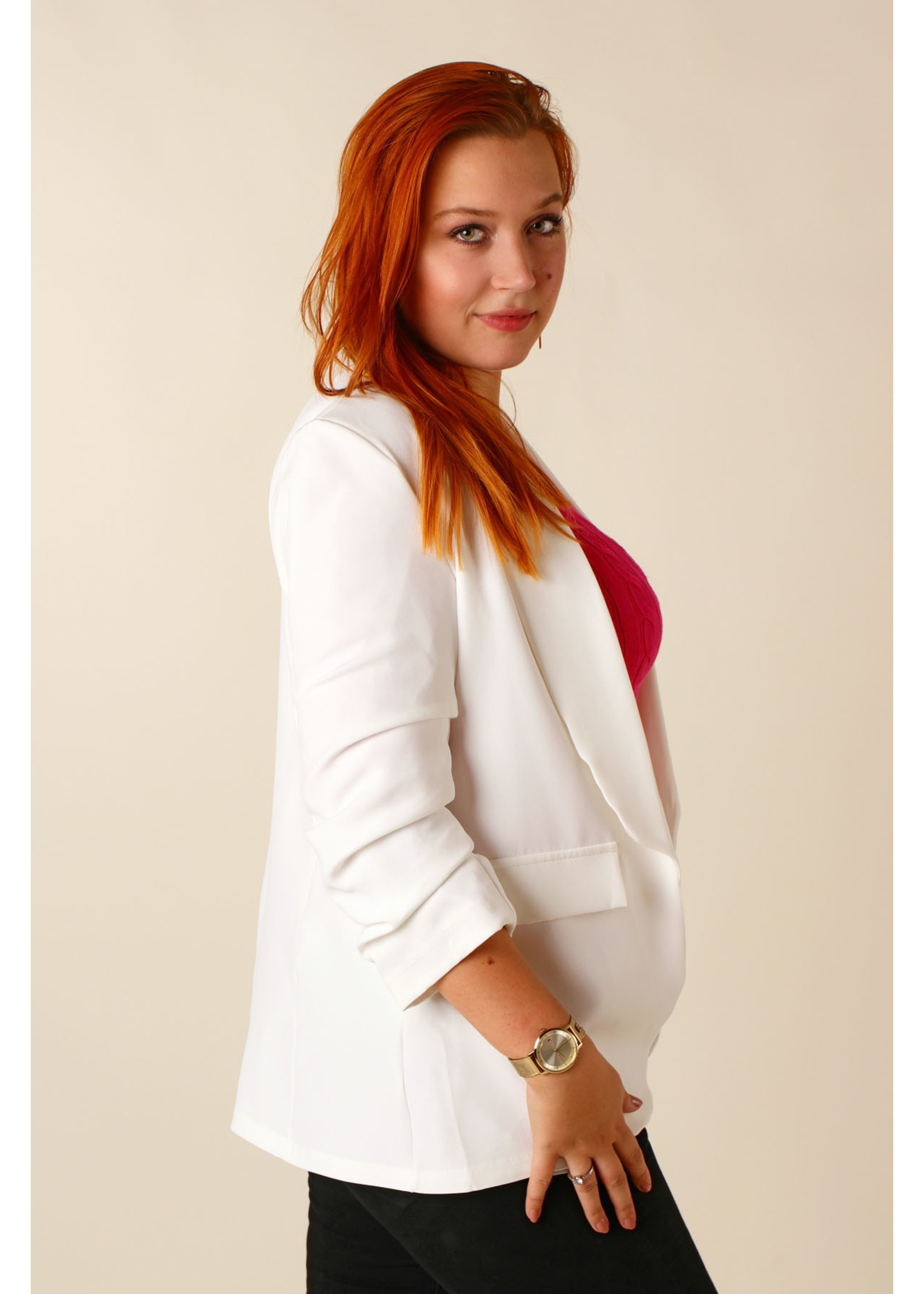 New Collection Blazer - WHITE