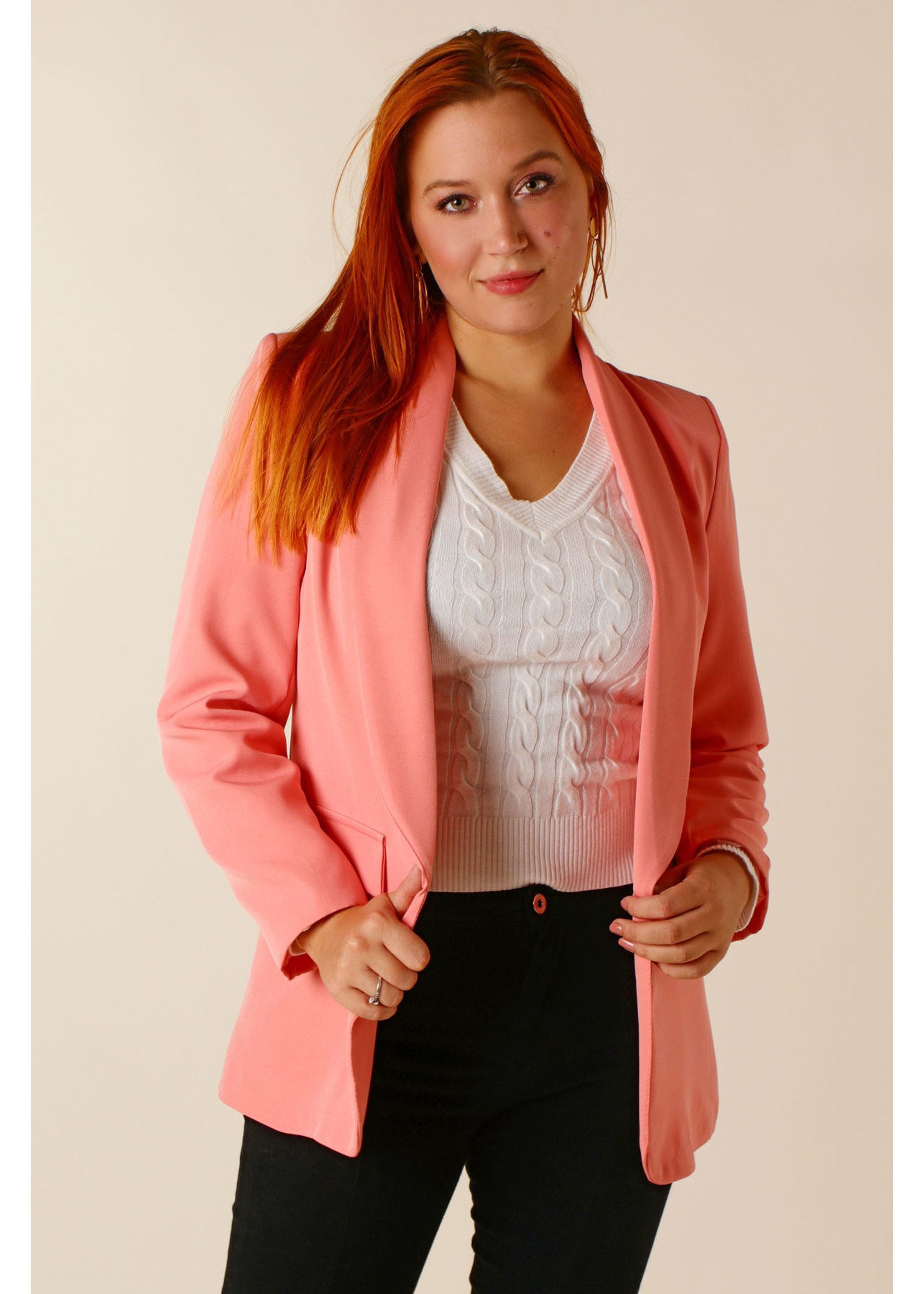 New Collection Blazer - CORAL