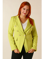 New Collection Blazer with buttons - LEMON