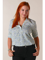 Moocci Flower Shirt - BLUE