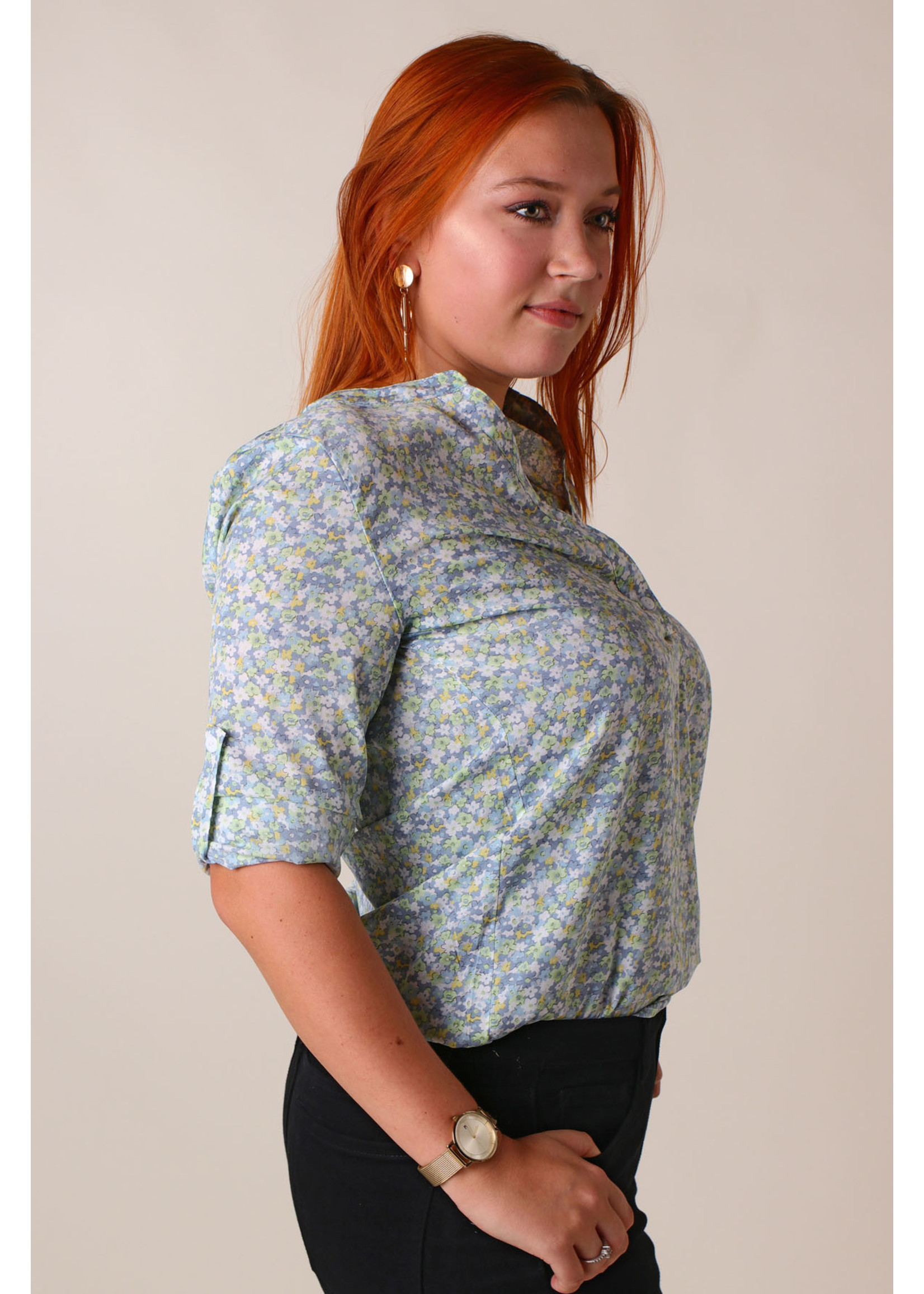 Moocci Flower Shirt - BLUE