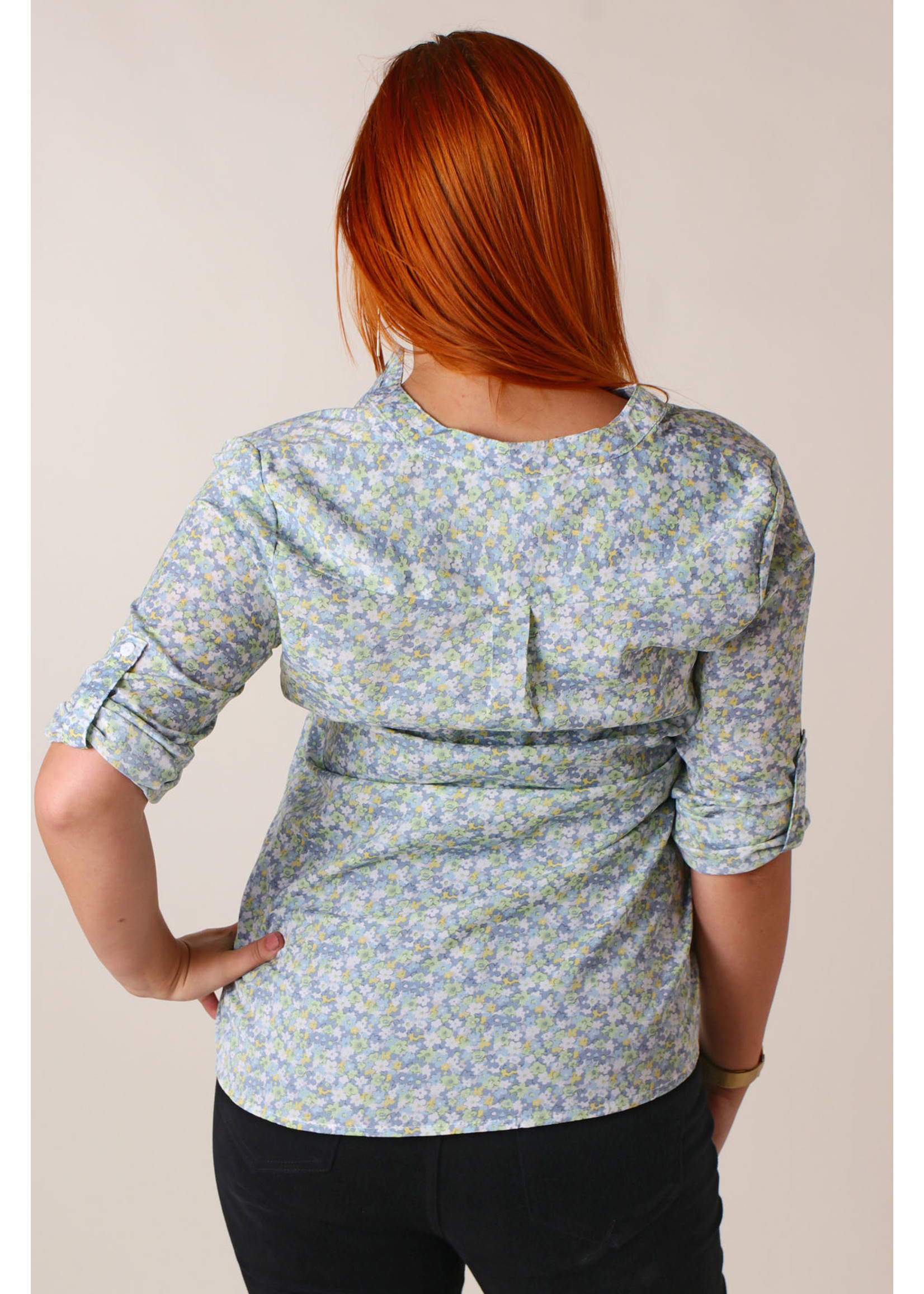 Moocci Flower Shirt - BLUE