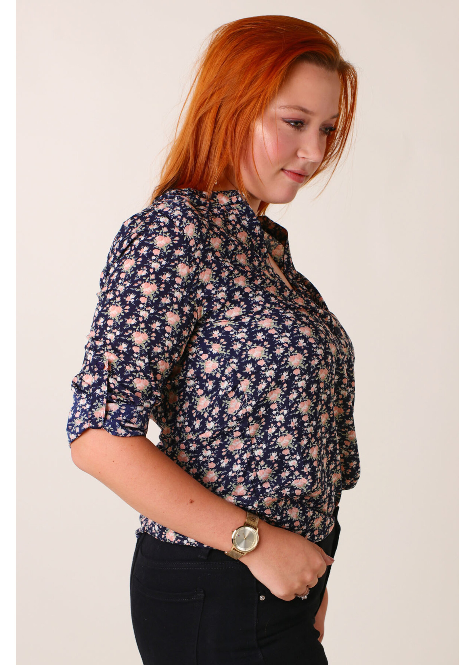 Moocci Flower Shirt - BLUE