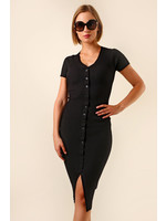 Moocci Fitted DRESS - BLACK