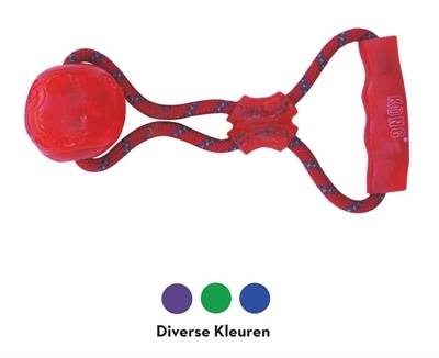 Kong squeezz ball met handvat