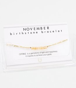 Birthstone armband - november