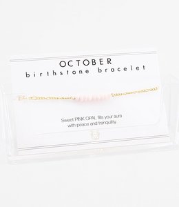 Birthstone armband - oktober