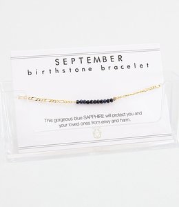 Birthstone armband - september