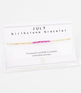 Birthstone armband - juli