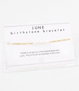 Birthstone armband - juni