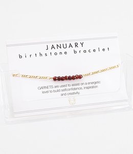 Birthstone armband - januari
