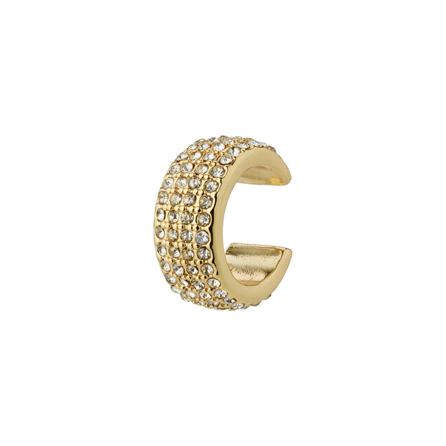 Pilgrim MATYLDA recycled crystal cuff earring gold-plated