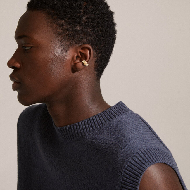 Pilgrim MATYLDA recycled crystal cuff earring gold-plated