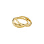 Pilgrim IZOLDA recycled rings 2-in-1 set gold-plated