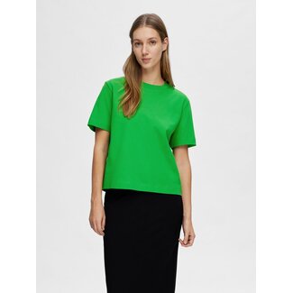 Selected Femme Slfessential ss boxy tee Classic Green