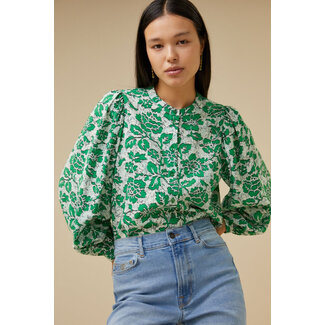 BY BAR rikki batik flower print blouse