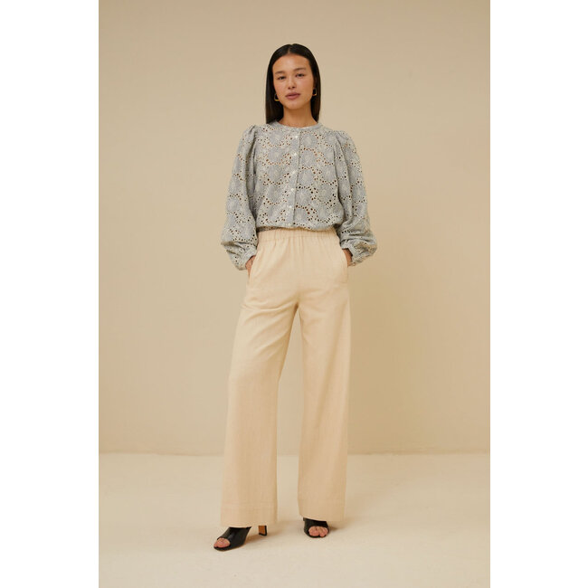 BY BAR mees twill pant grain