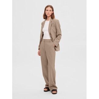 Selected Femme slfrita mw wide pant camel