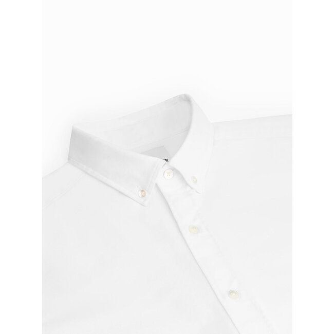 Van Harper Sh013 Organic cotton button-down Oxford stretch shirt off white