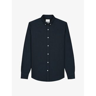 Van Harper Sh013 Organic cotton button-down Oxford stretch shirt navy