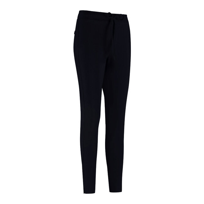 Studio Anneloes DOWNSTAIRS BONDED TROUSERS – DARK BLUE