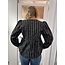 Ambika Blouse streep zwart/wit