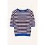 BY BAR Neva slub stripe top kingsblue