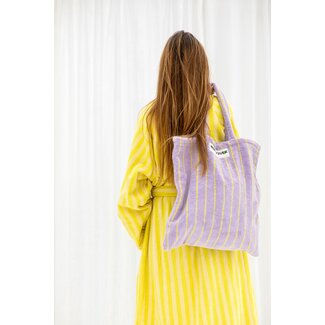 Naram Totebag lilac & neon yellow