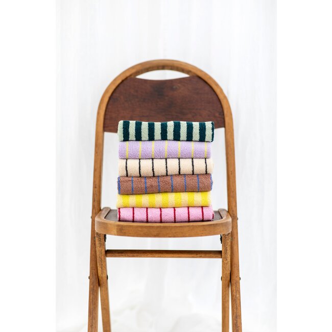 Naram Guest Towels camel & ultramarine